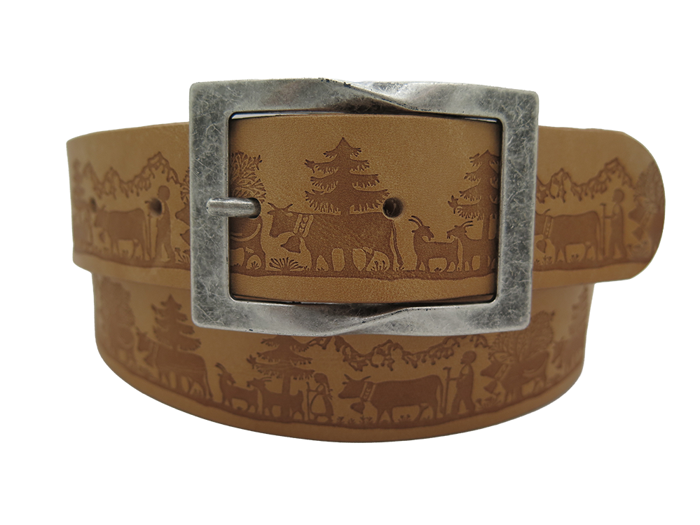 Ledergurt Branding Alpsommer 40mm (11065/72-40)